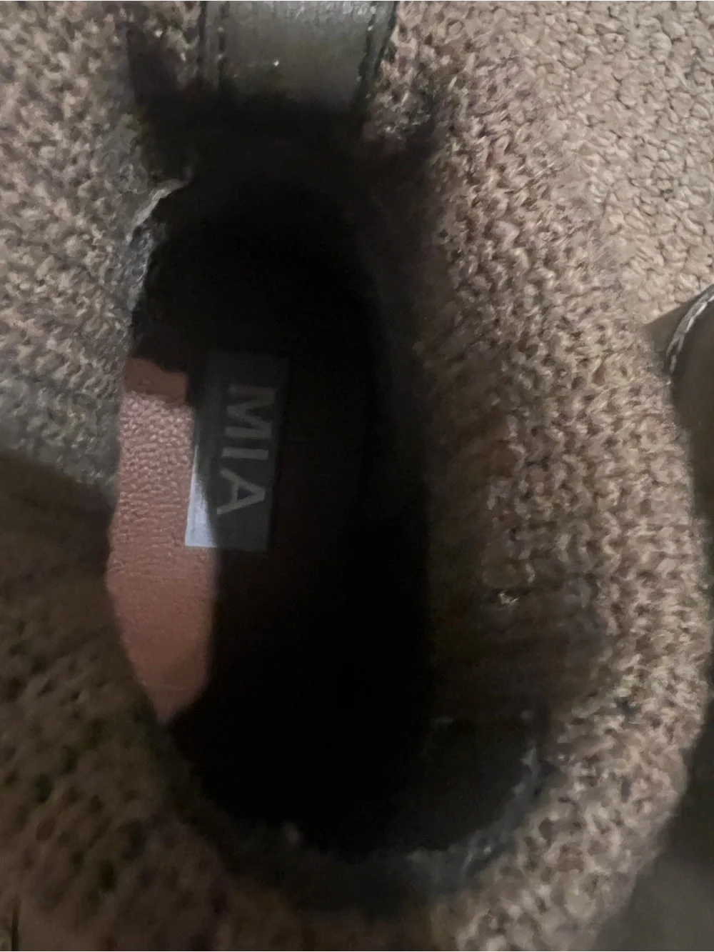 MIA Kara Sweater Knit Ankle Boots – Women’s Size 8M